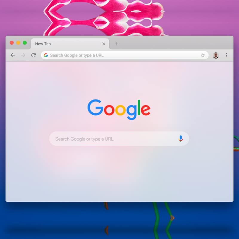 Chrome Figma Mockup for MacOS