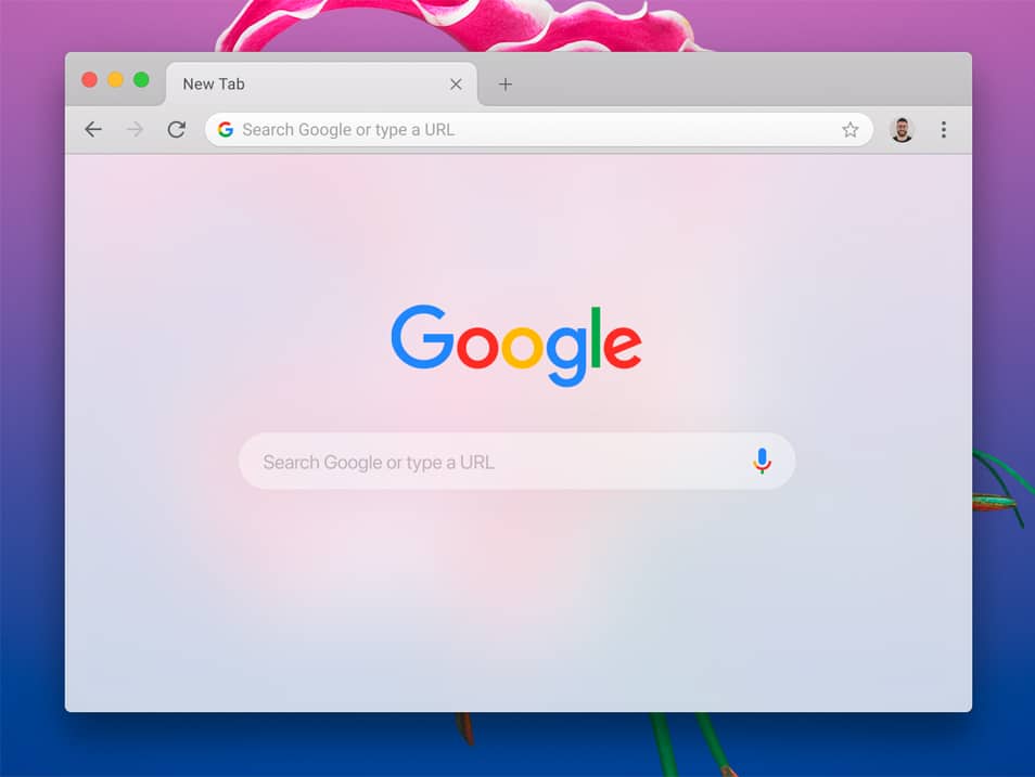 Chrome Figma Mockup for MacOS