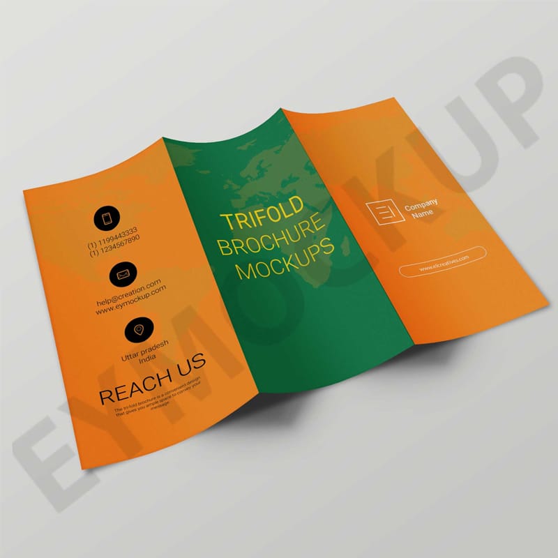 Colorful Free Download Tri-Fold PSD Template