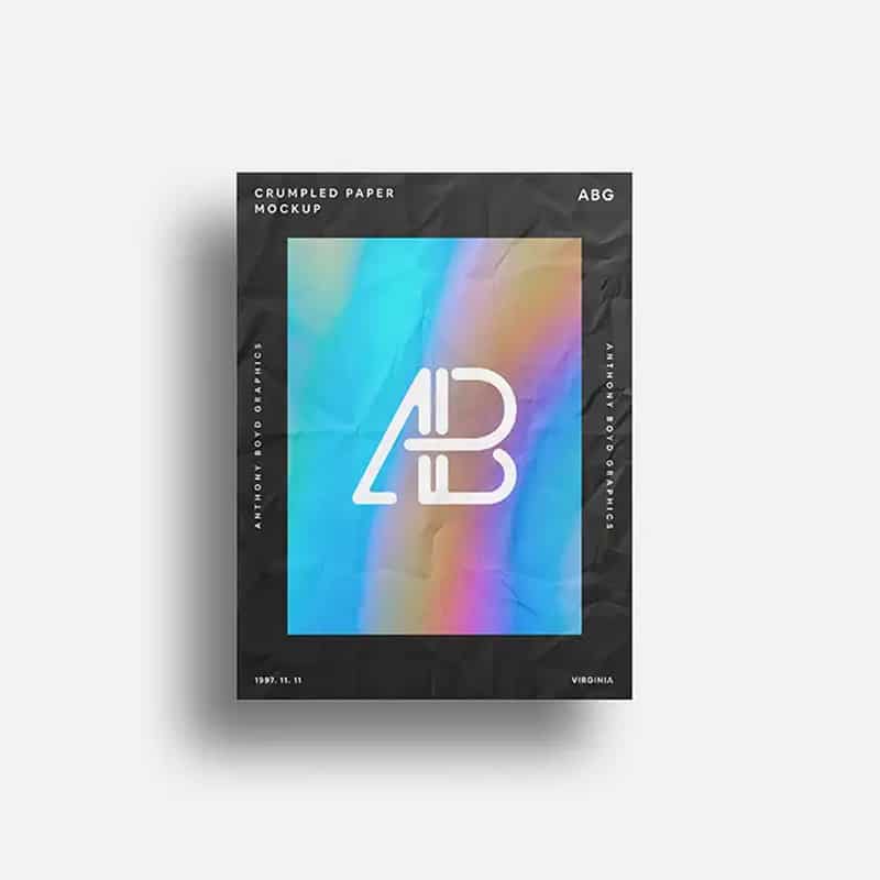 Crumpled Paper Mockup