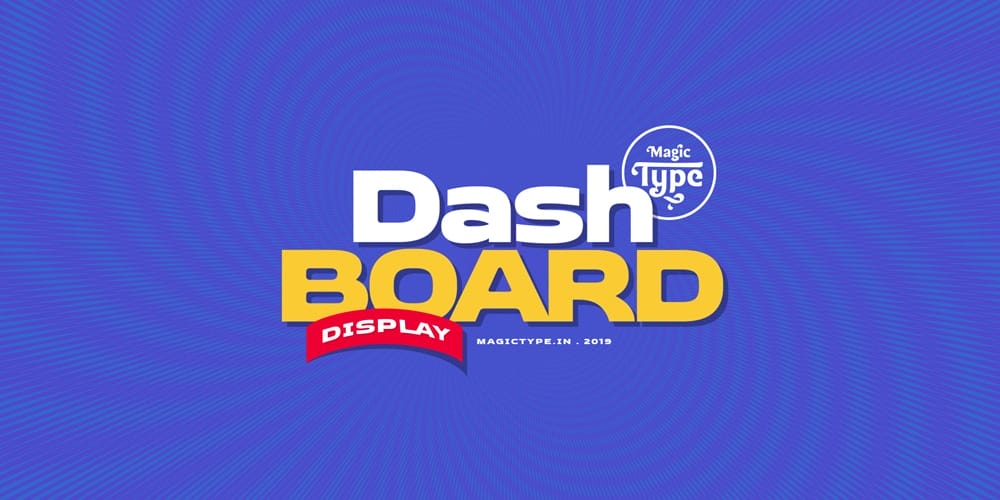 Dashboard Display Typeface 