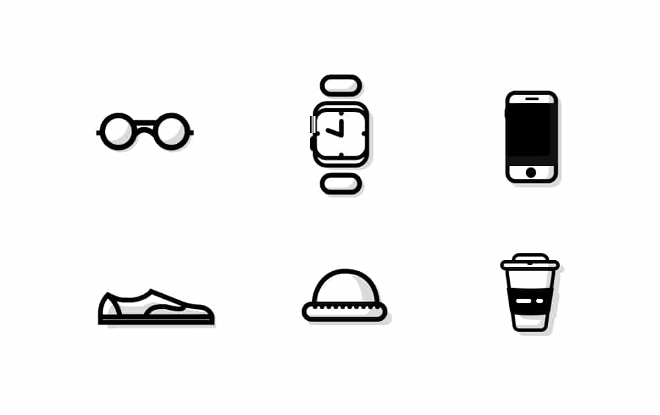 Designer's Shopping List Icons
