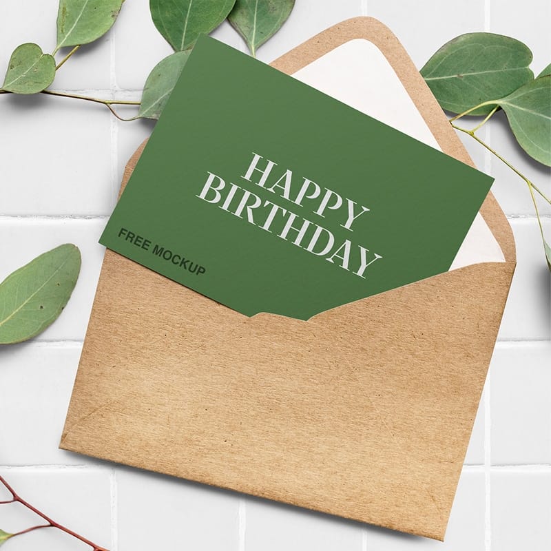Elegant Greeting Card Mockup