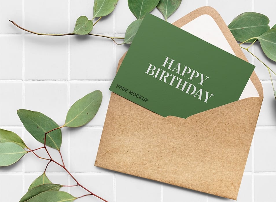 Elegant Greeting Card Mockup