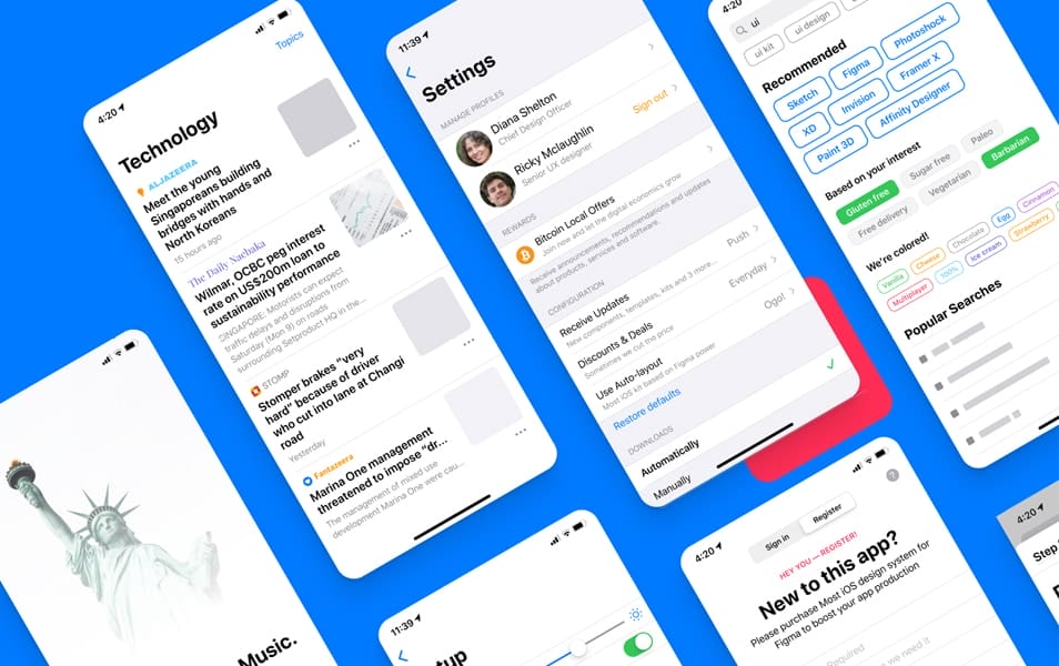 Figma Native iOS 13 Design System