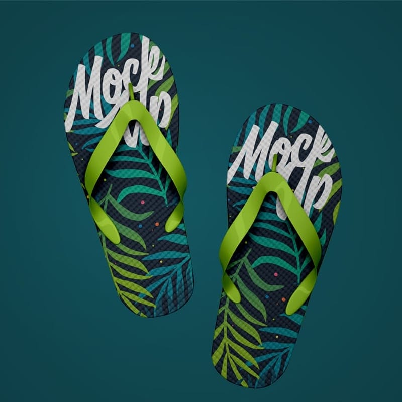 Flip Flop Slipper Free PSD Mockup