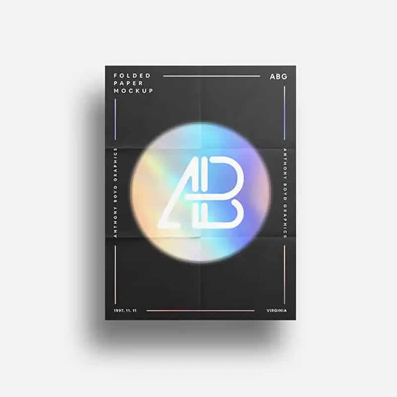 Folded Paper Mockup