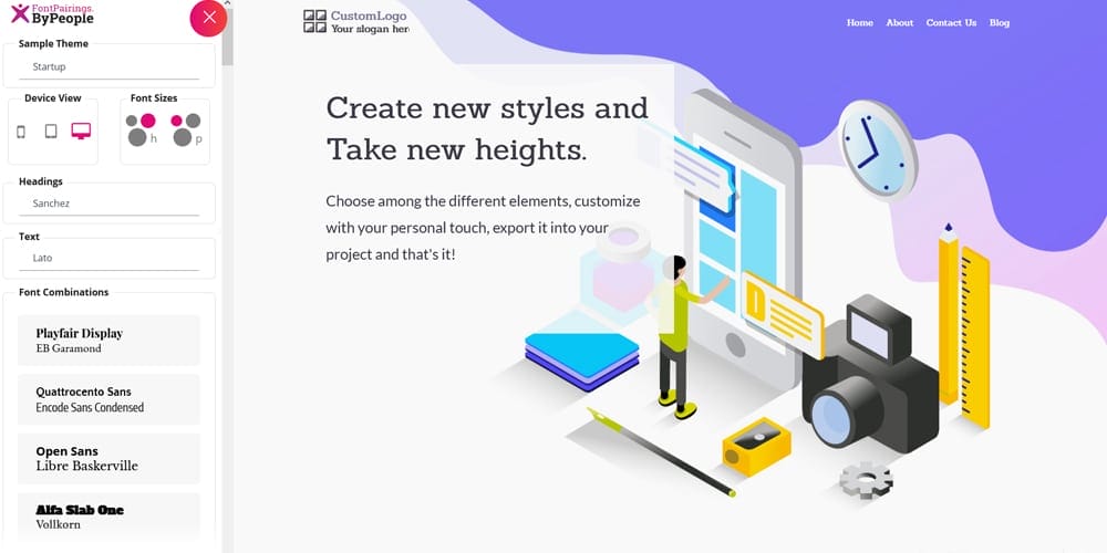 Remarkable New Font Pairing Tools for Designers 6 FontPairings ByPeople