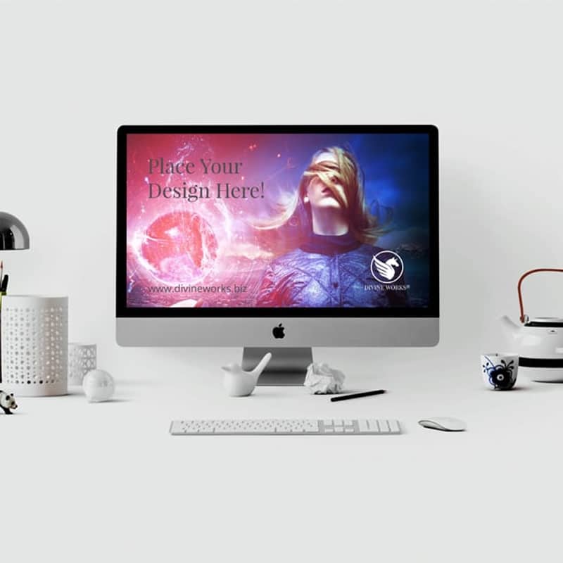 Free Apple iMac Mockup