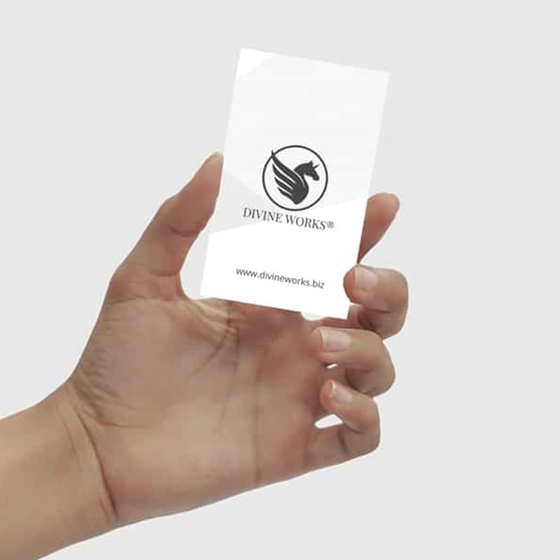 Free Business Card In Hand Mockup