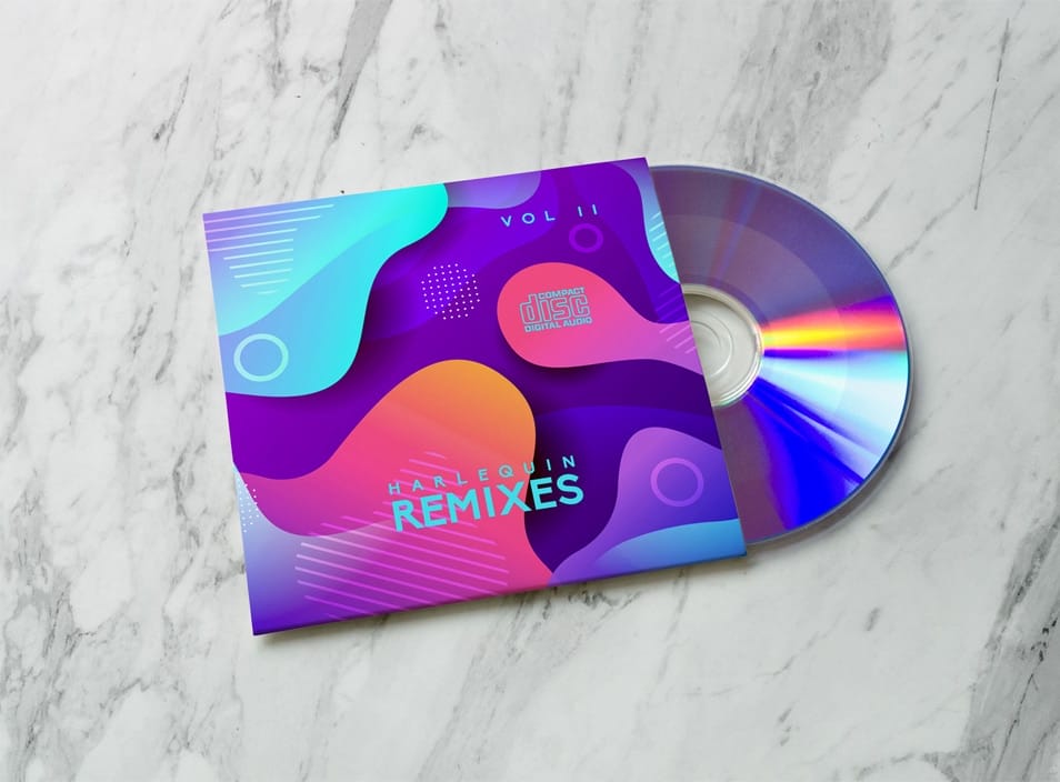 Free CD / DVD Envelope Mockup PSD