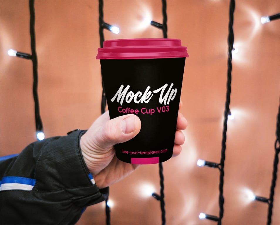 Free Coffee Cup Mock-up in PSD