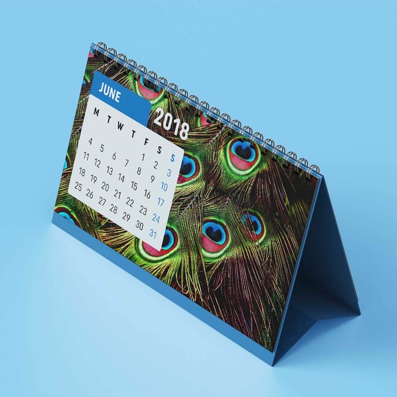 Free Desk Calendar Design Mockups