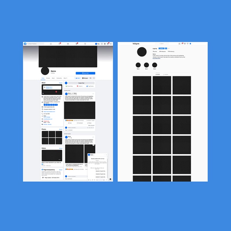 Free Figma File Social Websites Mockup