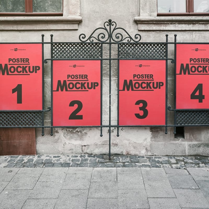 Free Flyer / Poster Mock-up in PSD