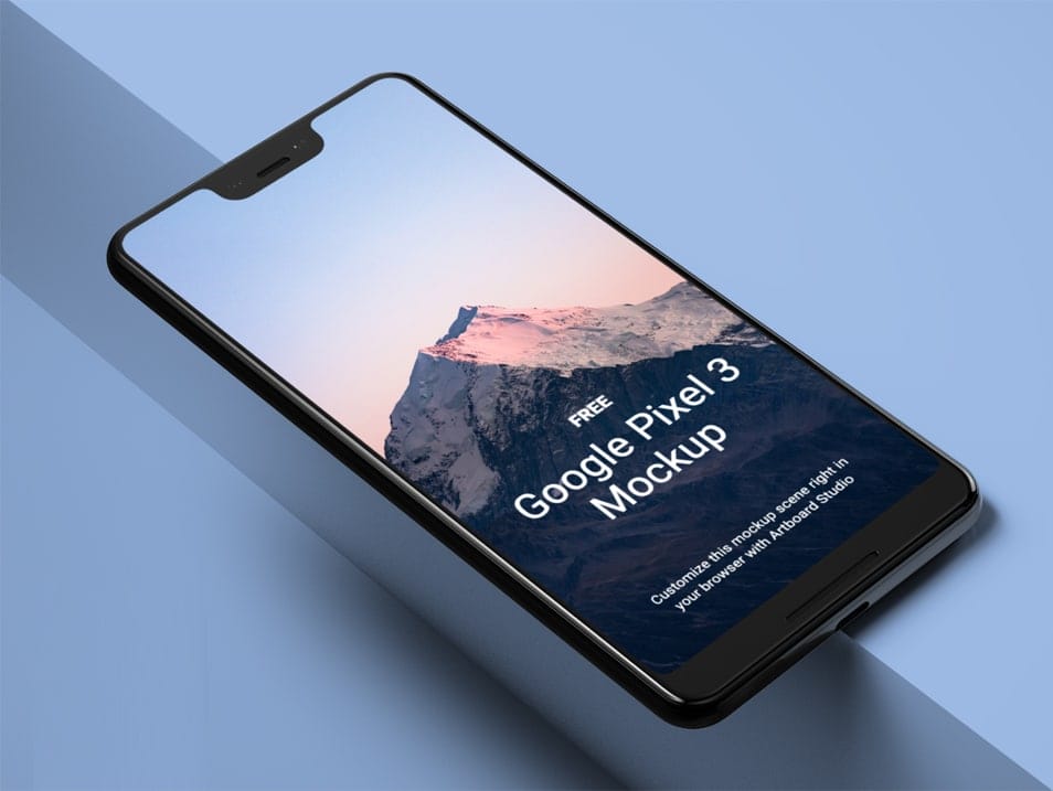 Free Google Pixel Phone mockup for Figma