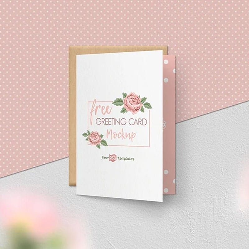 Free Greeting Card Mockup Set