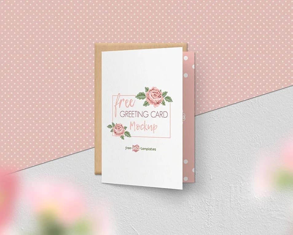 Free Greeting Card Mockup Set