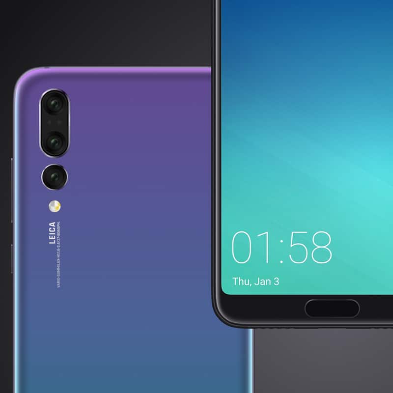 Free Huawei P20 Pro Mockup for Figma
