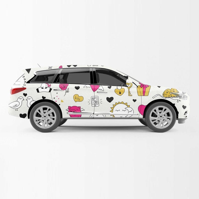 Free Innova Car Wrap Mockup