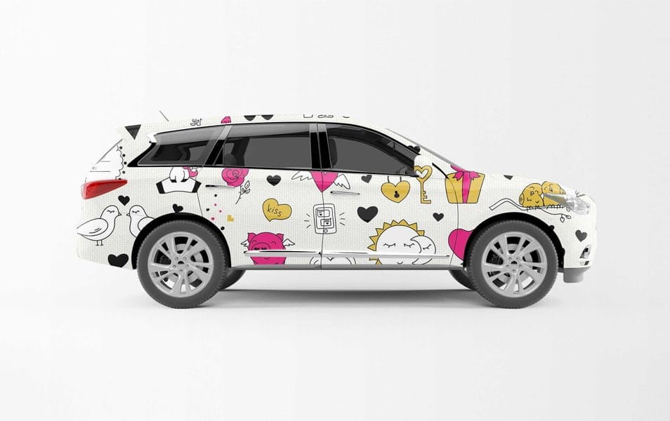 Free Innova Car Wrap Mockup