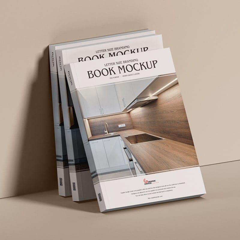 Free Letter Size Branding Book Mockup