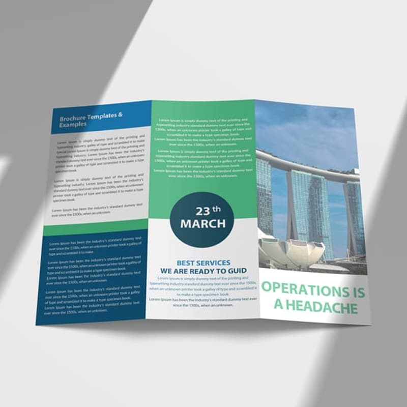 Free New Hospital Tri-Fold Brochure PSD Mockup