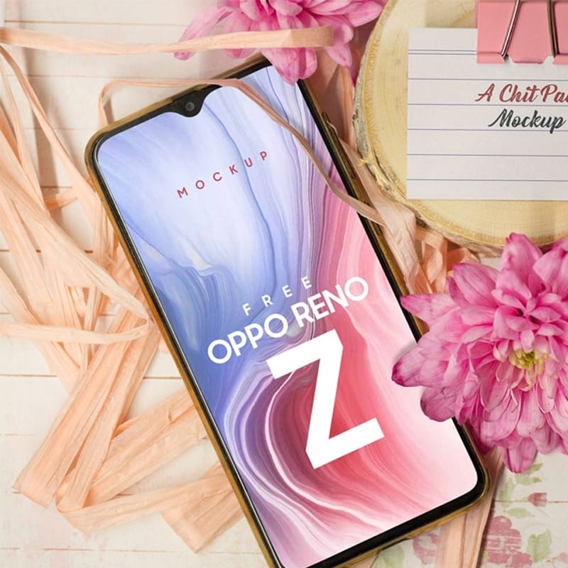 Free Oppo Reno Z Photo Mockup PSD