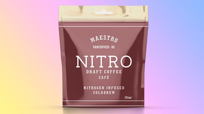 Free PSD Transparent Pouch Coffee Brew Mockup