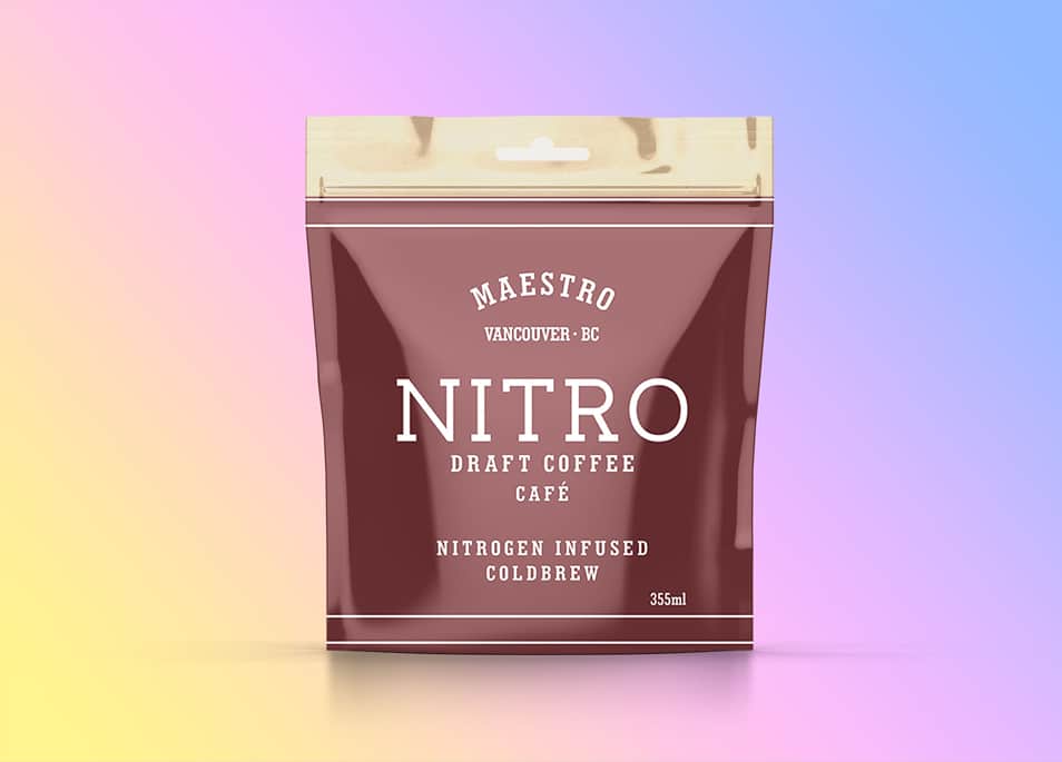 Free PSD Transparent Pouch Coffee Brew Mockup