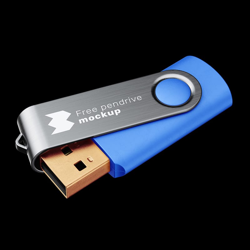 Free Pendrive Mockup