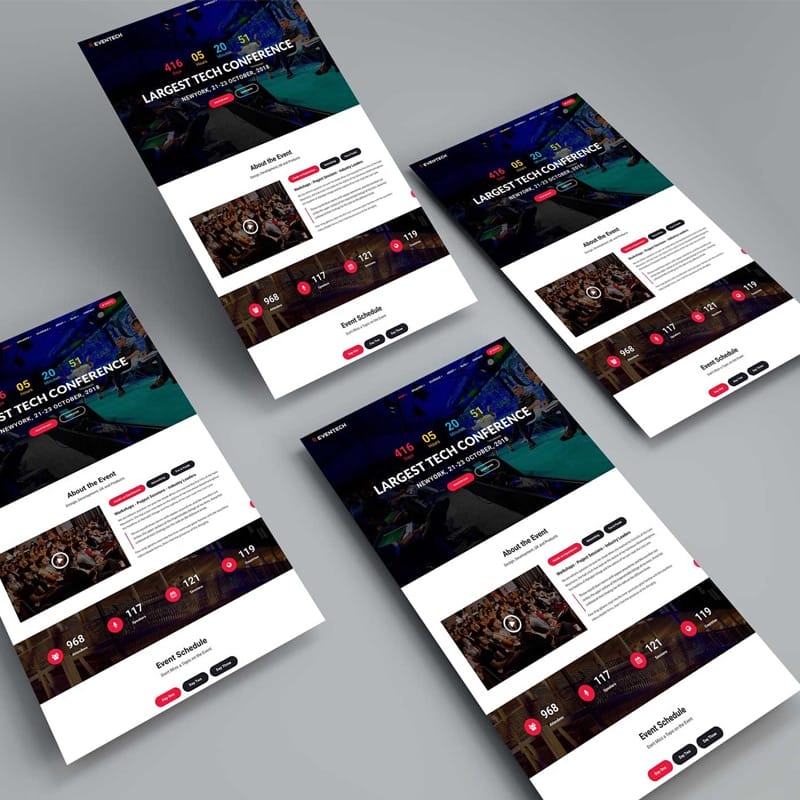 Free Perspective Web Mockup