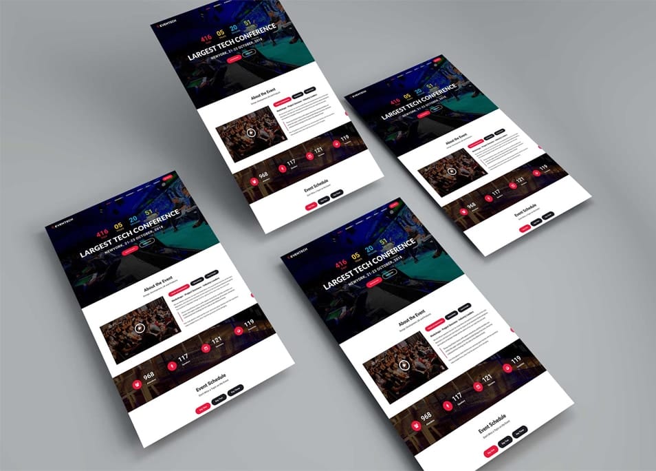 Free Perspective Web Mockup