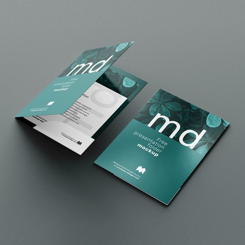 Free Presentation Folder Mockup