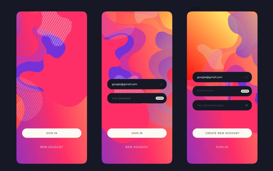 Free Sign In App Screen