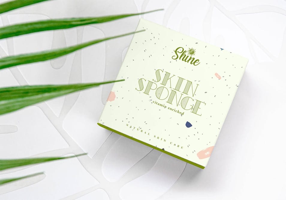 Free Square Shape Organic Product Box Packaging Mockup PSD