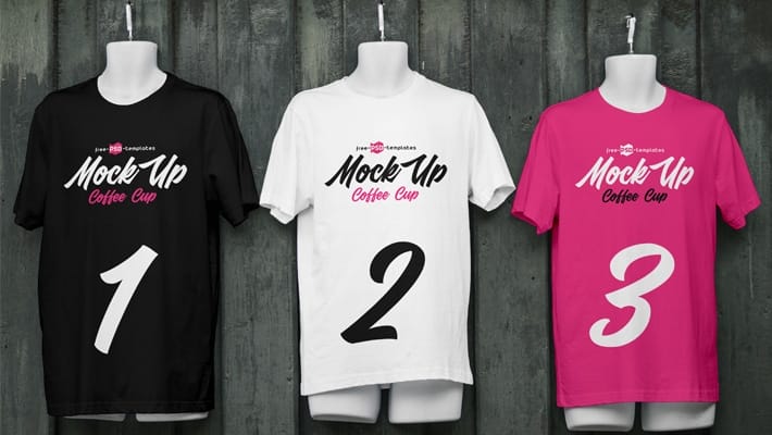 Free T-Shirt Mock-up in PSD