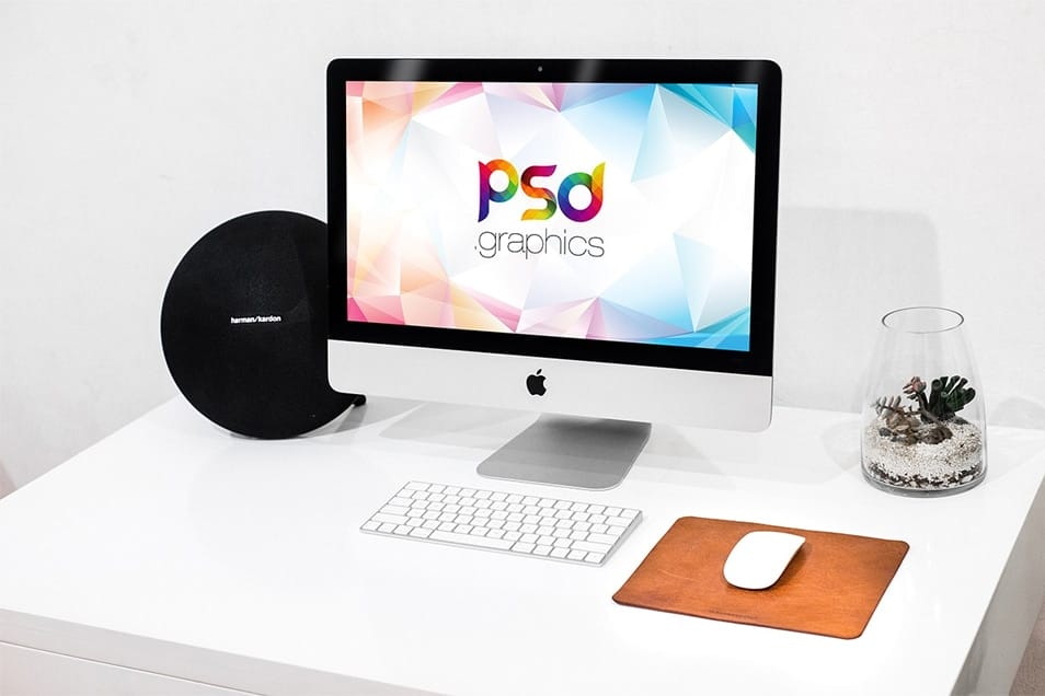 Free iMac Mockup Template