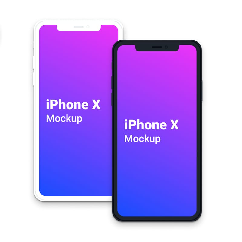 Free iPhone X Clean Mockup