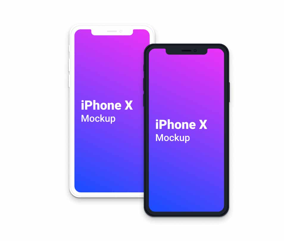Free iPhone X Clean Mockup