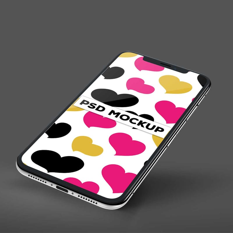 Free iPhone X PSD Mockup