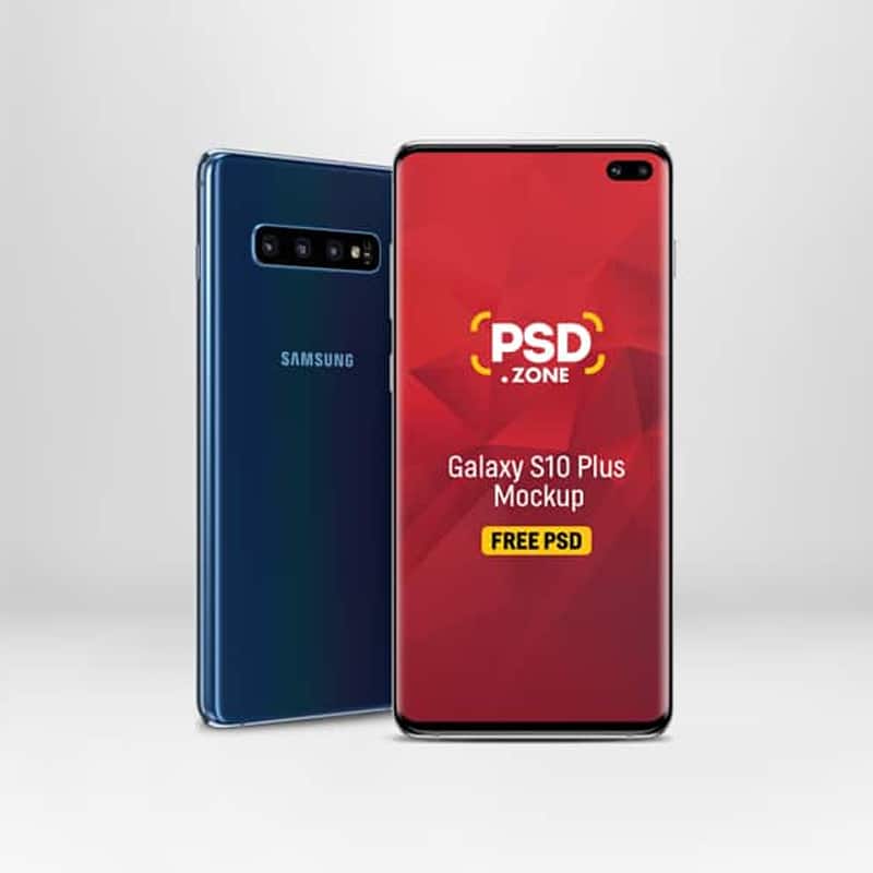 Galaxy S10 Plus Mockup PSD