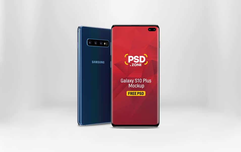 Galaxy S10 Plus Mockup PSD