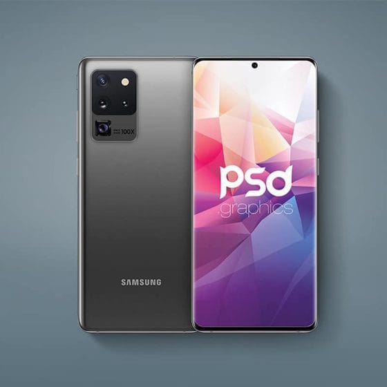 Galaxy S20 Ultra Mockup PSD