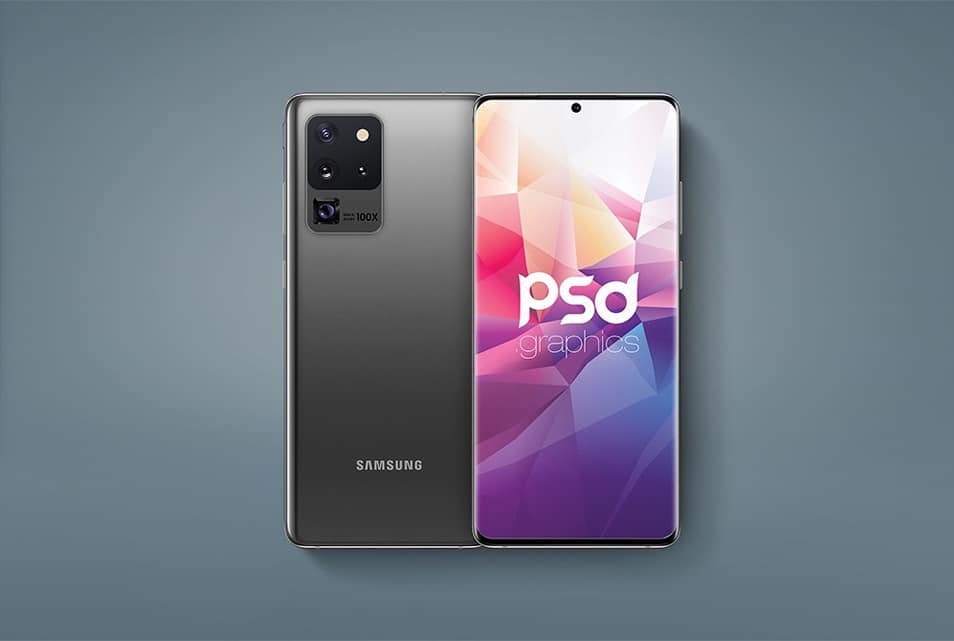 Galaxy S20 Ultra Mockup PSD