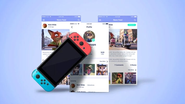 Gaming Concept Screen Mockup