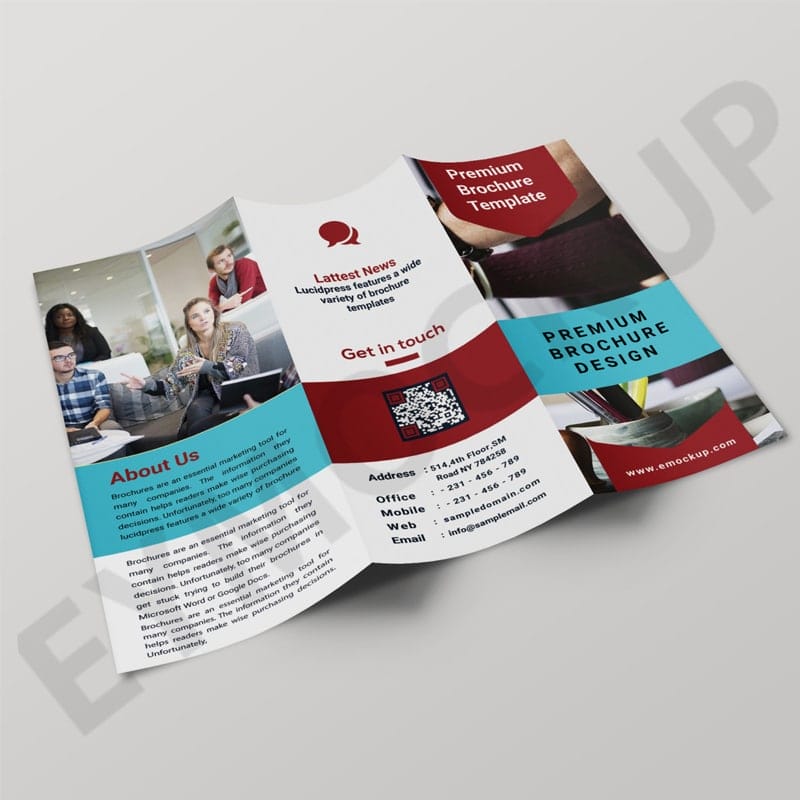 Gold Mine Company Tri-Fold Brochure Template