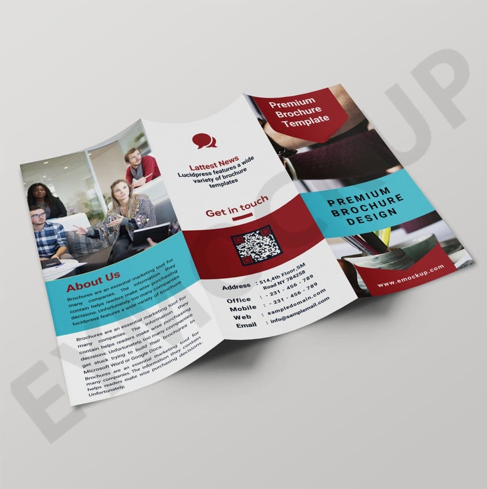 Gold Mine Company Tri-Fold Brochure Template