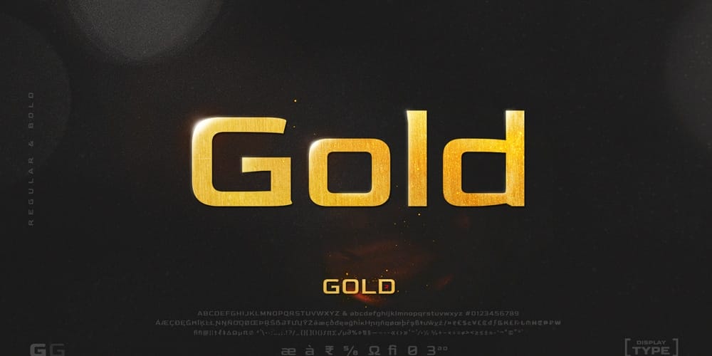 Gold Typeface