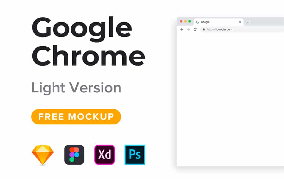 Google Chrome Mockup Freebie